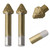 Bstinay 2Pcs 60 Angle Diamond CNC Router Bit Granite Stone Engraving 6mm Shank Dia