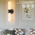 Rayogale Black Wireless Battery Operated Wall Sconce with Remote Control