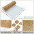 WESTICK Colorful Cork Fabric Wallpaper Self Adhesive Natural Wood Contact Paper for Walls Removable Peel and Stick Cork Sheet for Crafts DIY Projects Wallet Making Cabinets Drawer Shelf Liner 12"x80"