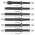 7 Pcs Air Hammer Rivet Bit Set, Dele 0.401 Shank Smoothing Pneumatic Air Rivet Hammer Tools Kit with Spring