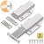 Magnetic Push Latch Heavy Duty Jiayi Push to Open Cabinet Hardware Magnetic Touch Latches for Large Door Push Release Latches Kitchen Drawer Push Catch Press Out Latch (White, 2 Pack)
