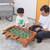 TALLO 27" Foosball Table, Wooden Football Game Set for Adults & Kids w/ 2 Footballs & 18 Soccer Keepers for Family Night, Game Room, Parties, Portable Tabletop Soccer Game