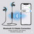 UXD Wireless Bluetooth in Ear Headphones, Noise Cancelling Earbuds with Bluetooth 5.0 & CVC8.0 Mic, IPX7 Waterproof, Magnetic Design - 20H Playtime for Gym, Running, Cycling, Sports (Black)