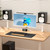 suptek Clamp-on Speaker Stand Desk Mount Set, Height Adjustment, Tilt, Swivel, 9.6 x 8.8 inch Trays, Universal Audio Holders for Computer and Bookshelf Speakers, Elevated Sound, 2 Pack, White, SDM001W