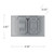 Hubbell-Bell 5180-0 1-Gang Horizontal Weatherproof Cover, Device Mount Flip Cover, Duplex, Gray