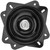 HOZEON 2 Pack 6.25 Inch Bar Stool Swivel Plate, Square Swivel Stool Replacement, Heavy Duty Ball Bearing Swivel Base Mount Plate 360° Swivel Mechanism for Furniture, Boat Seat, Black