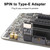 Duttek USB 2.0 to USB 3.2 Gen 1 Header Adapter, Front Panel Connector Motherboard, USB 9Pin Female to Type-E Adapter for Extending USB C Ports on Front Panel of PC 1 Pack