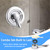 Lever Handle Assembly Compatible with Delta 17 Series Dual Function Shower Valve and RP46463 Cartridge, Includes Temperature Control Knob, Limit Stop & Cover (Chrome, Handle Kit)