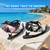Snorkel Set - Pano 3 Window Dive Mask with Dry Top Snorkel, Shatterproof PC Glass, Anti-Fog, Liquid Silicone Skirt, Adjustable Straps, Snorkeling Gear for Adults, Youth (Black+Red 2 Pack)
