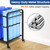 Heavy-Duty Rolling Yoga Mat Storage Cart, Holds 16+ Mats, Commercial-Grade Floor-Standing Metal Yoga Mat Rack for Gym,Fitness Classes, Yoga Studio & Home Gym, Black