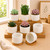 ZOUTOG 8 Pack 3.1" Ceramic Succulent Pots,White Planter with Drainage Tray