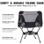 MOON LENCE Portable Camping Chair Backpacking Chair - The 4th Generation Ultralight Folding Chair - Compact, Lightweight Foldable Chairs for Hiking Mountaineering Beach MOON LENCE Portable Camping Chair Backpacking Chair - The 4th Generation Ultralight Folding Chair - Compact, Lightweight Foldable Chairs for Hiking Mountaineering Beach