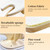 DE-LIANG Tailors Ironing Board with Pine Wood Base, Cotton Cover Tailors Point Press Clapper - Protects Garments, Multi Pressing Board for Anywhere You Want - Seams, Collars, Cuffs, Points, Hems