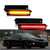 KENRTIR Smoked Lens Amber/Red LED Side Marker Light Kit Compatible With 1998-2002 Pontiac Firebird Trans Am, Replace OEM Sidemarker Lamps