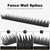 Metal Anti Climb Fence Spikes for Outdoor Walls, Intruder Deterrent Fence Wall Spikes for Thieves and Intruder, Security Spikes for Home Security, Roofs Garden, Fences 6PCS (94.4 in)