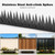 Metal Anti Climb Fence Spikes for Outdoor Walls, Intruder Deterrent Fence Wall Spikes for Thieves and Intruder, Security Spikes for Home Security, Roofs Garden, Fences 6PCS (94.4 in)