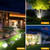 APOMAO Solar Lights Outdoor Waterproof Spot Lights, Cool White 1 Pack