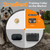 Tiniest Dog Shock Collar for 2 Dogs, Lightest Dog Training Collar with Remote for 2 Small Dogs 5-15lbs & Medium Large Dogs/Puppies, Waterproof, Rechargeable, 1300ft Range (2 White Black Dot Collars)