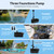 KioGro 1320GPH/100W Large Water Fountain Pump, Pond Pump Fountain Kits