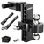 Adjustable Trailer Hitch for 2-Inch Receiver-8-Inch Drop/Rise,2" & 2-5/16" Ball Hitches for Trucks,18,500 LBS GTW, Heavy Duty Aluminum Tow Hitch with Anti-Theft Locking Pins,Black