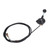 Excavator Manual Throttle Cable, 3.5 Meter Hand Throttle Control Kit with Stainless Steel Joint, PU Tube Flexible Motor Control Cable for Heavy Equipment