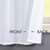 Home Queen White Water Resistant Bathroom Window Curtains,36WX45L Inch