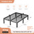 VIPSHOW 14 Inch King Heavy Duty 3500lbs Bed Frame with Round-Corner