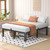 VIPSHOW 14 Inch King Heavy Duty 3500lbs Bed Frame with Round-Corner