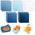 Havawish 400 Sheets Wax Paper 12x12 Inch Dry Waxed Deli Paper for Wrapping Greaseproof Sandwich Wrap Food Basket Parchment Papers for Picnic Bakery Kitchen Party Supplies(Blue Series,Classic)