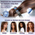 SL Euthtion Cordless Hair Curling Iron Brush Rechargeable Battery-Powered, 3-in-1 Portable Hot Straightener Curling Comb 3 Temperature Settings with LCD Display