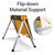 WORKESS Saw Horses 2 Pack Folding, Heavy Duty Sawhorse Table 2600 Lbs Load Capacity with 2x4 Support Legs, Portable Folding and Fast Open Legs and Easy Grip Handle for Woodworking.