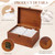 SiliFine Decorative Wooden keepsake Storage Box, 4x6 Photo Organizer with 8 Inner Boxes Dividers Labels 1700 Portable Photos Containers Storage with Lid for Store Picture Certificate Jewelry(Brown)