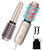Fitdafit Curling Iron Brush, 1.5" Cordless Hair Curler, 3-in-1 Brush Curling Iron Hair Straightener Comb Rechargeable, 7000mAh Portable Ionic Heated Styling Brush, Suitable for All Hair Types Gold