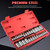 Masater Hex Bit Socket Set, Allen Socket Set, S2 Alloy Steel Combine with Cr-V, 32-Piece, 1/4'', 3/8”& 1/2'' Hex Drive Sockets, SAE & Metric, 5/64” to 3/4”，2mm to 19mm