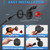 MICTUNING AC Port Plug with Heavy Duty Integrated 20 Inch Extension Cord and Water Resistant Spring Loaded Cover, Black