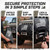 Badlands Winch Cover 12000 lb Waterproof, with Reflective Ribbon(Black)