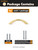 JIASENBAO Brushed Gold Cabinet Pulls 3 Inch Arch Twisted Brass Handles Drawer Kitchen Cupboard Bathroom Dresser Cabinet Hardware Zinc Alloy 10 Pack