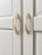 JIASENBAO Brushed Gold Cabinet Pulls 3 Inch Arch Twisted Brass Handles Drawer Kitchen Cupboard Bathroom Dresser Cabinet Hardware Zinc Alloy 10 Pack