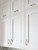 JIASENBAO Brushed Gold Cabinet Pulls 3 Inch Arch Twisted Brass Handles Drawer Kitchen Cupboard Bathroom Dresser Cabinet Hardware Zinc Alloy 10 Pack