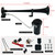 Socpuro 12V 150DB Car Air Horns with Compressor, 18 Inches Chrome Zinc Single Trumpet Truck Air Horn Set for Car Truck Train Boat