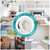 4 Inch Round Air Vent, HG Power Adjustable ABS Vent Cover, White Louver Grille Vent Fit for Bathroom, Office, Kitchen, Ventilation Use - Opening Size 3.74"