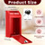 Yaocom Metal Money Cash Box,Red,10.2 X 5.7 X 2.8 Inch