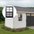 Melkus 2 Pack Shed Windows 18"x23" Flush Mount Household Windows with Tempered Glass and Screen, Sliding Windows for Chicken Coop, Shed, Garage, Playhouse, Barn,Greenhouse, Black