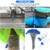 100 PCS Security Cable Seals Numbered Tamper Proof Security Tags, Blue Steel Pull-Tite Container Seals Wire Seals, Metal Self-Locking Cable Steel Wire Seal for Truck Container Shipping, 9.6in / 245mm