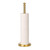 Toilet Paper Holder Stand Holding Up to 5 Paper Rolls, Free-Standing Spare Rolls Storage Holder, Stainless Steel (Brushed Gold)