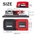 Hptmesx 600A Power Distribution Block Bus Bar Pair with Cover Marine Bus Bar, Automotive, and Solar Wiring 4x3/8 M10 Studs Heavy Duty Power