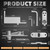 Self Closing Pivot Door Hinge, Heavy Duty Hidden Hinge for Commercial and Home Use, Opens Inward & Outward for Wooden Secret Door