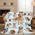 Dog Blanket for Girls Boys, Soft Flannel Fleece Throw Gifts