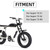 BAOUFF Front Fender for Super 73,Mudguard Mud Guard PP Plastic for Bike Super 73 S1/S2/RX