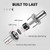 EVIL ENERGY 1/2" Fuel Check Valve One Way Inline Non Return Diesel Gasoline Silver (12mm OD,2PCS)